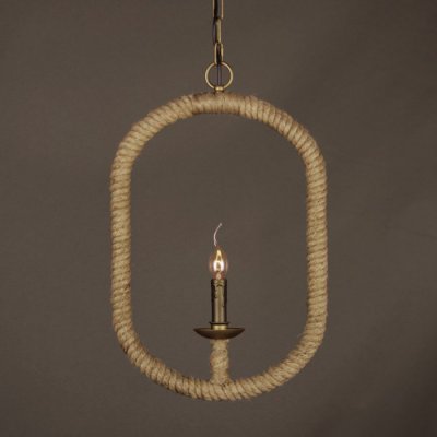 Подвесной светильник Oval Loft Rope Light Loft Concept 40.108.MT.BL.T1B