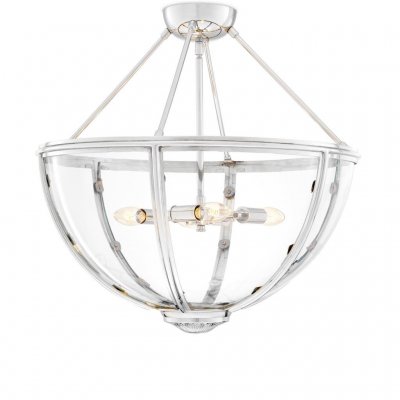 Потолочный светильник Eichholtz Ceiling Lamp Deveraux Nickel Loft Concept 40.111858