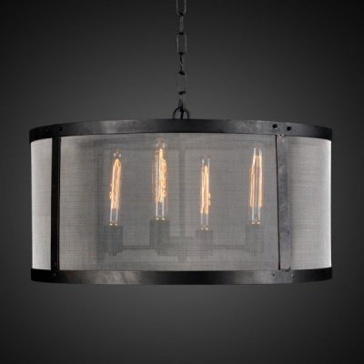 Люстра RH Riveted Mesh Chandelier Round Loft Concept 40.1126