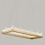 Люстра Crystal Rock Rectangle Chandelier Loft Concept 40.1146-0