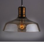 Подвесной светильник Loft Industrial French Retro Glass Loft Concept 40.115.GL.LT.T1B