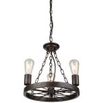 Подвесной светильник Loft Wheel Pendant 3 Loft Concept 40.1183.MT.BL.T1B