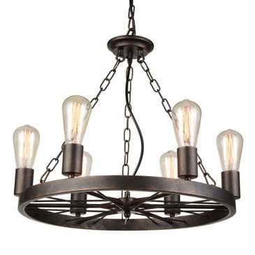 Подвесной светильник Loft Wheel Pendant 6 Loft Concept 40.1184.MT.BL.T1B