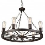 Подвесной светильник Loft Wheel Pendant 9 Loft Concept 40.1185.MT.BL.T1B