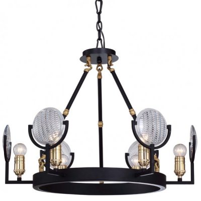 Люстра RH Gaslight Lens Chandelier 6 Loft Concept 40.1196