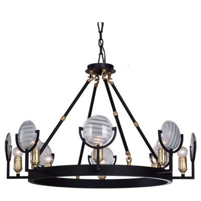 Люстра RH Gaslight Lens Chandelier 8 Loft Concept 40.1197