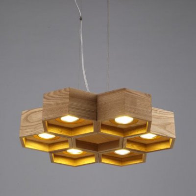 Люстра Honeycomb 6 Loft Wooden Ecolight Loft Concept 40.120