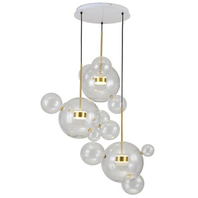 Люстра Bolle Circular Chandelier 14 BUBBLE Giopato & Coombes Loft Concept 40.1226