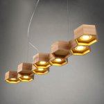 Люстра Honeycomb 7 Loft Wooden Ecolight Loft Concept 40.122.MT.BL.T1B