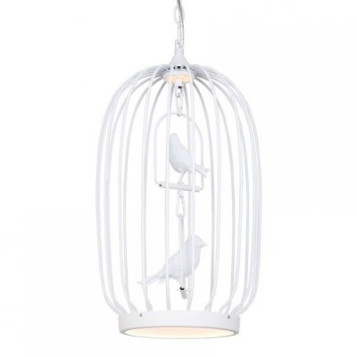 Люстра Birdcage Chandelier Two White Loft Concept 40.1273