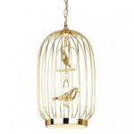 Люстра Birdcage Chandelier Two Gold Loft Concept 40.1274