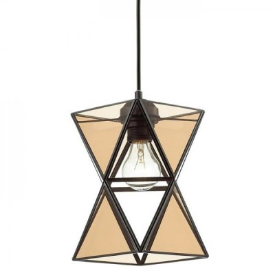 Подвесной светильник PolyPyramid Glass Pendant Cognac Loft Concept 40.1309