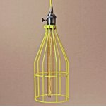 Подвесной светильник Wire Cage Pendant Twix Yellow Loft Concept 40.1331