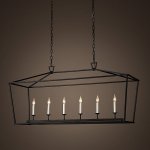 Люстра 19th C. English Openwork Linear Pendant Black Loft Concept 40.1338