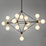Люстра Modo Chandelier 14 Milk Bulb Loft Concept 40.1416