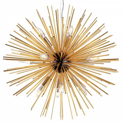 Huge Sputnik Chandelier Gold and Black Loft Concept 40.1432.RU.20.LC