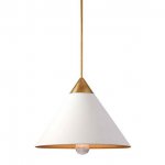 Подвесной светильник Cleo Pendant Brass & White Loft Concept 40.1464
