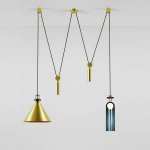 Подвесной светильник Shape up Double Pendant Brass Loft Concept 40.1481-0