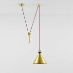 Подвесной светильник Shape up Pendant Cone Brass Loft Concept 40.1482-0