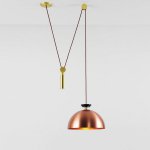 Подвесной светильник Shape up Pendant Hemisphere Copper Loft Concept 40.1488-0