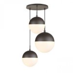 Подвесной светильник Copper Light Black Pendant 3 Loft Concept 40.1489.СH.20.T001