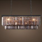 Люстра ЛЮСТРА RH 1920S ODEON SMOKE GLASS FRINGE 90 Loft Concept 40.1537
