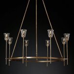 Люстра TORCHE DE VERRE Round Chandelier 8 Loft Concept 40.1551