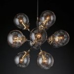 Люстра RH Bistro Globe Clear Glass Burst Chandelier 12 Loft Concept 40.1554