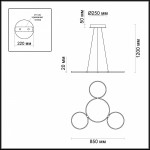 Люстра Odeon light 4016/36AL OLIMPO