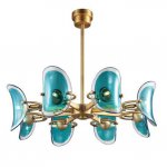 Люстра Lily Turquoise Glass circle Loft Concept 40.1605