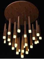 Люстра Wooden Glowworm Round Loft Concept 40.163