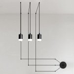 Подвесной светильник Wireflow FreeForm 0363 LED Suspension lamp Loft Concept 40.1640