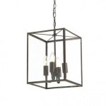 Подвесной светильник Loft Industrial Ortogonal Pendant Cube Brown 4 Loft Concept 40.1687