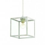 Подвесной светильник Loft Industrial Ortogonal Pendant Cube White Loft Concept 40.1688.СH.20.RU