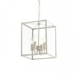 Подвесной светильник Loft Industrial Ortogonal Pendant Cube White 4 Loft Concept 40.1689.СH.20.RU