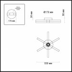 Люстра потолочная Odeon light 4017/35CL VEIRA