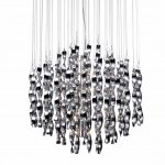 Люстра Macaroni Chandelier Chrome mono Loft Concept 40.1804