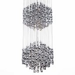 Люстра Macaroni Chandelier Chrome double Loft Concept 40.1805