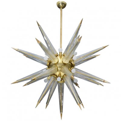 Люстра Brass Sputnik Chandelier with Murano Glass Spikes Loft Concept 40.1841-0 Люстра Brass Sputnik Chandelier with Murano Glass Spikes Loft Concept 40.1841-0