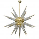 Люстра Brass Sputnik Chandelier with Murano Glass Spikes Loft Concept 40.1841-0