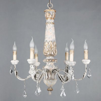 Люстра Vintage Wood Chandelier Loft Concept 40.1868
