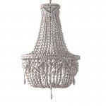 Люстра RH Anselme White Wood Large Chandelier Loft Concept 40.1934