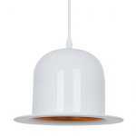 Подвесной светильник Pendant Lamp Banker Bowler Hat White II Loft Concept 40.1974