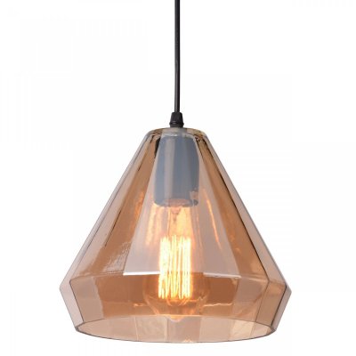 Подвесной светильник faceted cone Amber glass pendant lamp Loft Concept 40.1999 Подвесной светильник faceted cone Amber glass pendant lamp Loft Concept 40.1999