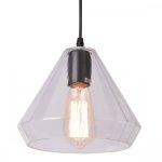 Подвесной светильник faceted cone clear glass pendant lamp Loft Concept 40.2000