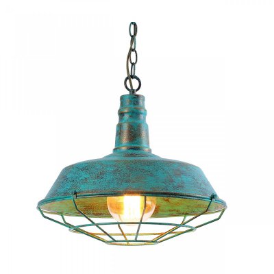 Подвесной светильник DARK CAGE PENDANT turquoise vintage I Loft Concept 40.2005