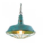 Подвесной светильник DARK CAGE PENDANT turquoise vintage I Loft Concept 40.2005