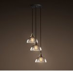 Подвесной светильник Loft Clear Glass SemiSphere Cloche 3 Loft Concept 40.204