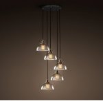 Подвесной светильник Loft Clear Glass SemiSphere Cloche 5 Loft Concept 40.205