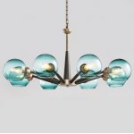 Люстра Thalia chandelier Blue glass Loft Concept 40.2085-0